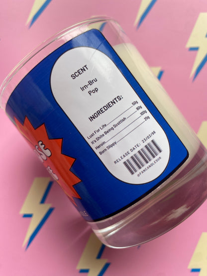 Choose Life - Trainspotting Inspired Candle - Irn Bru Scent