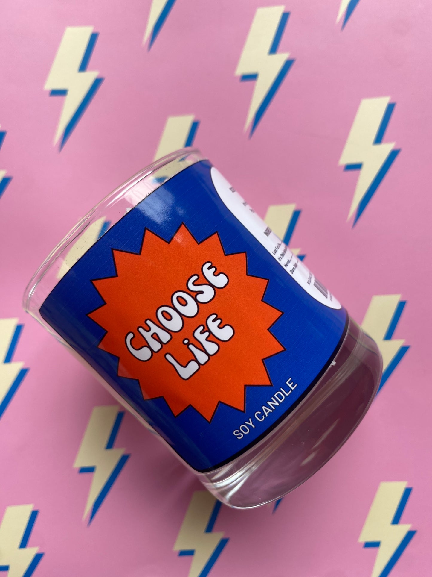 Choose Life - Trainspotting Inspired Candle - Irn Bru Scent